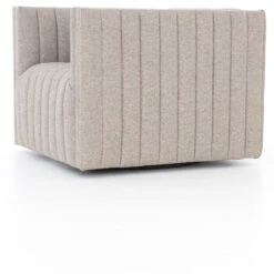 Augustine Grey Channel Tufted Swivel Chair -Famous Furniture Shop CGRY 010 092 DET 1 48209.1529695355