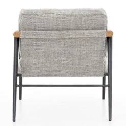 Rowen Grey Fabric Modern Accent Chair -Famous Furniture Shop CGRY 0321708 861P BCK 1 40504.1556302810