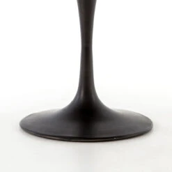 Aero Tulip Industrial Brass Clad Top Round Dining Table 42" -Famous Furniture Shop CIMP 134 DET 1 03635.1626302256