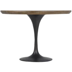 Aero Tulip Industrial Brass Clad Top Round Dining Table 42" -Famous Furniture Shop CIMP 134 FRT 2 84123.1626302256