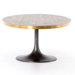 Evans Industrial Tulip Oak Wood Top Oval Dining Table 98" 18 Evans Industrial Tulip Oak Wood Top Oval Dining Table 98" -Famous Furniture Shop CIMP 135 SID 1 48502.1507060231