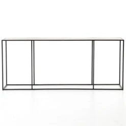 Phillip Antiqued Copper Clad Industrial Console Table 70" -Famous Furniture Shop CIMP 140A FRT 1 83096.1513824297