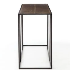 Phillip Antiqued Copper Clad Industrial Console Table 70" -Famous Furniture Shop CIMP 140A SID 1 72148.1513824309