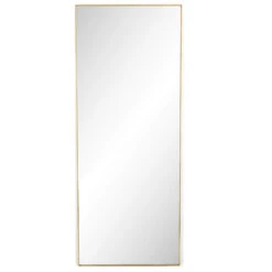 Bellevue Polished Brass Floor Mirror 80"