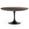 Aero Tulip Brown Oak Round Dining Table 55" 1 Aero Tulip Brown Oak Round Dining Table 55" -Famous Furniture Shop CIMP 193 PRM 1 93892.1546992265