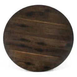 Aero Tulip Brown Oak Round Dining Table 55" -Famous Furniture Shop CIMP 193 TOP 1 08264.1546992250