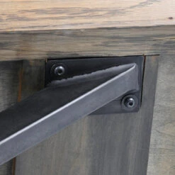 Industrial Spider Leg Brass Clad Top Console Table 65" -Famous Furniture Shop CIMP 205 DET 6 43847.1513894066