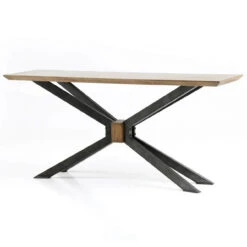 Industrial Spider Leg Brass Clad Top Console Table 65" -Famous Furniture Shop CIMP 205 PRM 1 33931.1513894052