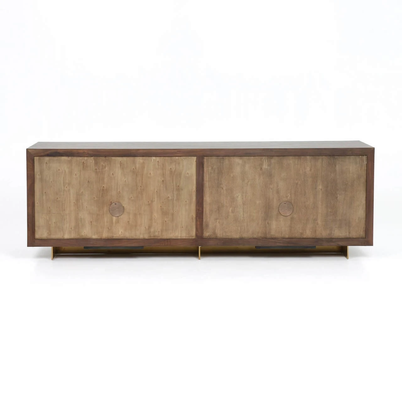 Enzo Brass Covered 4 Door Sideboard 90" 8 Enzo Brass Covered 4 Door Sideboard 90" - Image 6
