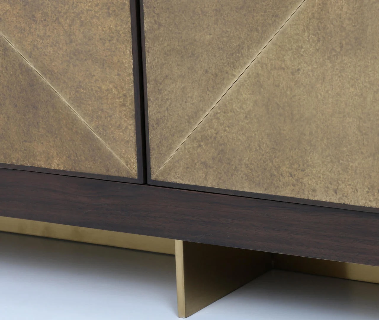 Enzo Brass Covered 4 Door Sideboard 90" 9 Enzo Brass Covered 4 Door Sideboard 90" - Image 7