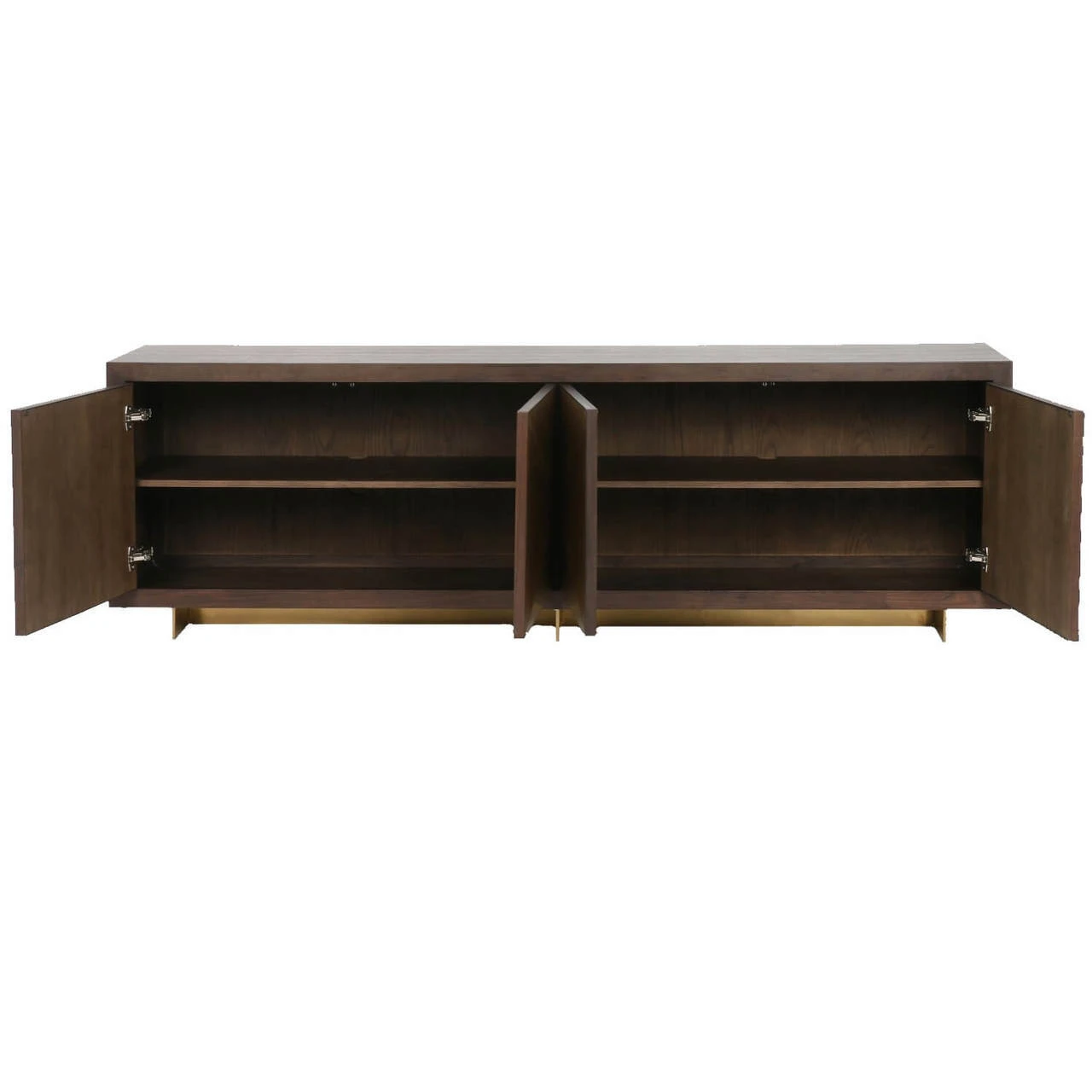 Enzo Brass Covered 4 Door Sideboard 90" 6 Enzo Brass Covered 4 Door Sideboard 90" - Image 4