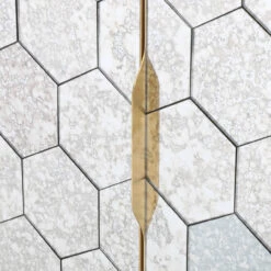 Honeycomb Walnut Antique Mirrored Buffet Sideboard -Famous Furniture Shop CIMP 209 DET 2 49196.1513897224