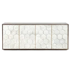 Honeycomb Walnut Antique Mirrored Buffet Sideboard -Famous Furniture Shop CIMP 209 FRT 1 16297.1513897199