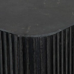 Laverne Black Oak Wood + Bluestone Top Sideboard Cabinet -Famous Furniture Shop CIMP 288 DET 2 70647.1584024156
