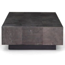 Masera Oak Wood + Bluestone Rectangular Coffee Table 60" -Famous Furniture Shop CIMP 299 SID 1 06736.1583941123