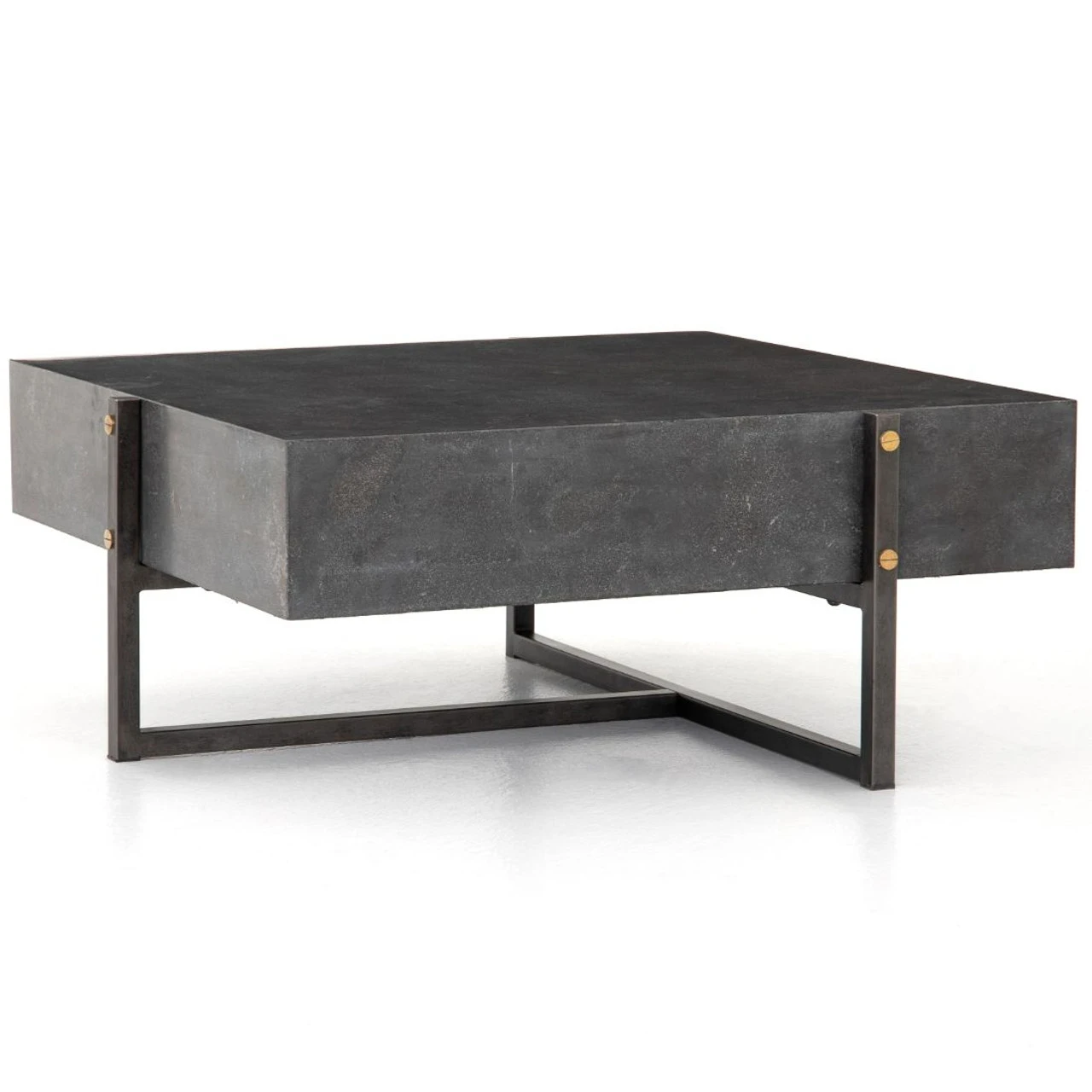 Masera Iron Leg + Bluestone Square Coffee Table 33" 8 Masera Iron Leg + Bluestone Square Coffee Table 33" - Image 6