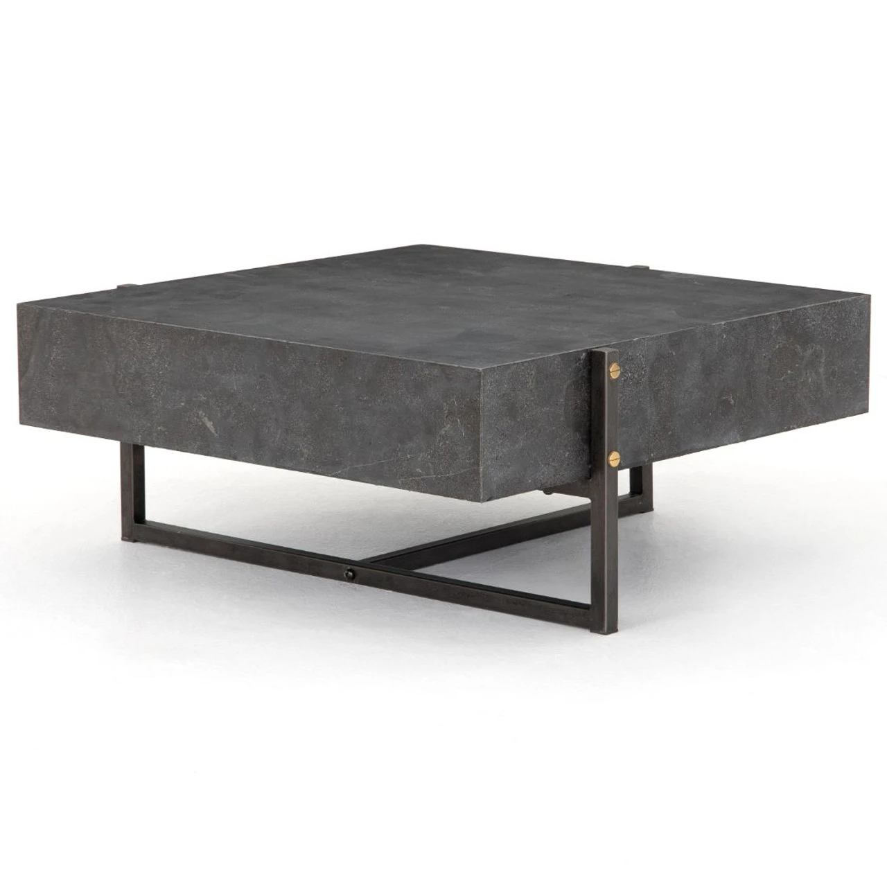 Masera Iron Leg + Bluestone Square Coffee Table 33" 5 Masera Iron Leg + Bluestone Square Coffee Table 33" - Image 3