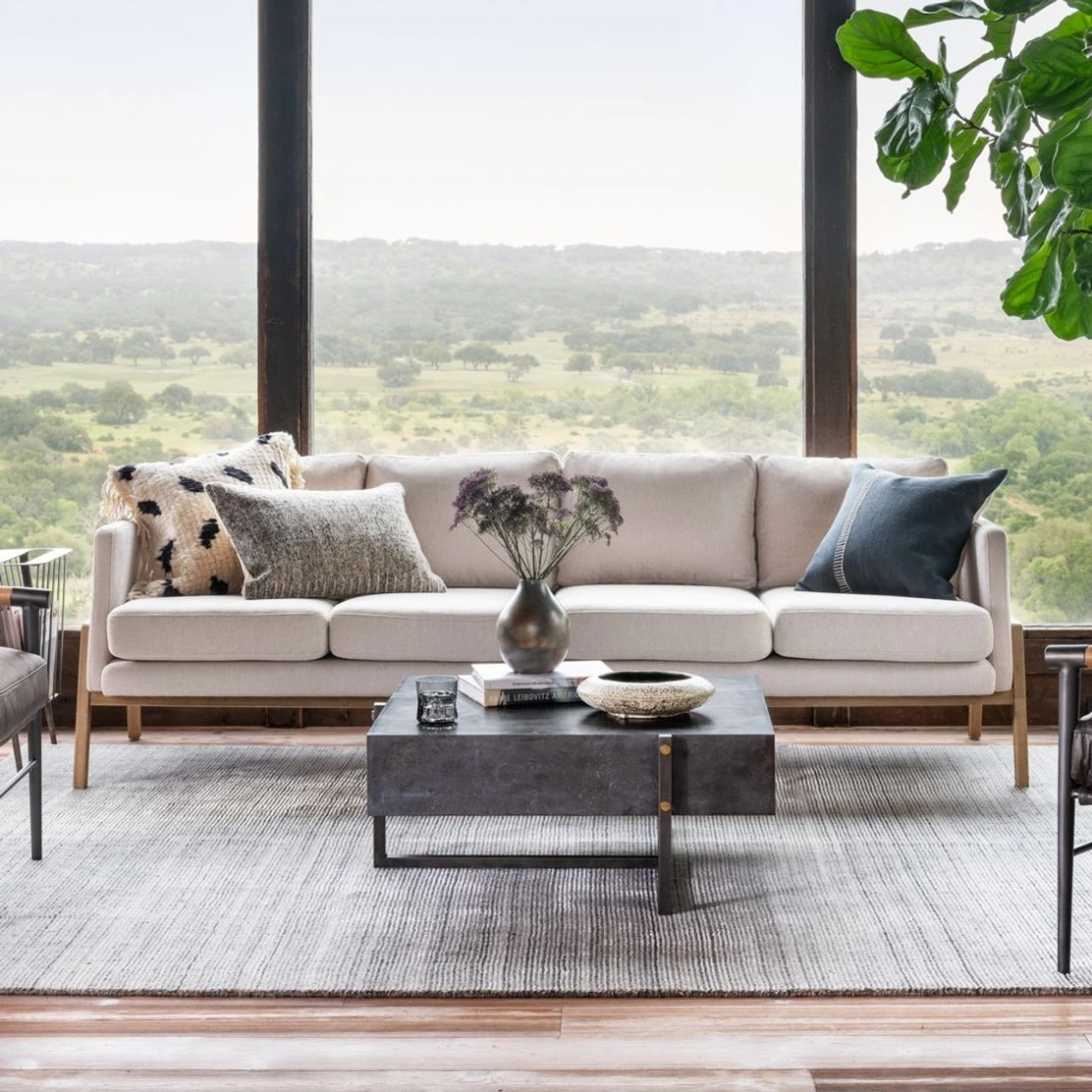 Masera Iron Leg + Bluestone Square Coffee Table 33" 6 Masera Iron Leg + Bluestone Square Coffee Table 33" - Image 4