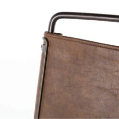 Oxford Distressed Brown Leather Steel Tube Bar Stool -Famous Furniture Shop CIRD 154 926 DET 1 09088.1514406320