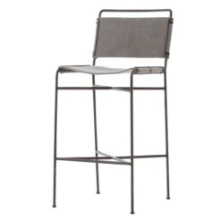 Oxford Industrial Loft Steel Grey Canvas Bar Stool -Famous Furniture Shop CIRD 154 PRM 1 48351.1617147242