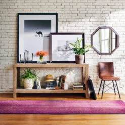 Lamar Parquet Drifted Oak Wood Console Table 70" -Famous Furniture Shop CIRD 192 ROM 1 50285.1501697201