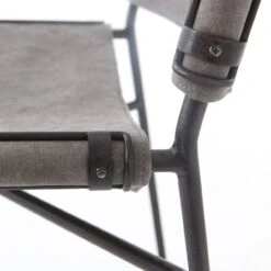Oxford Industrial Loft Steel Grey Canvas Dining Chair -Famous Furniture Shop CIRD 201 DET 5 09615.1617146994