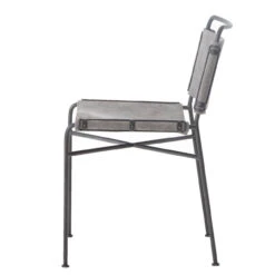 Oxford Industrial Loft Steel Grey Canvas Dining Chair -Famous Furniture Shop CIRD 201 SID 1 21653.1617146994