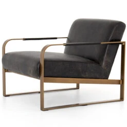 Jules Rialto Ebony Leather Chair -Famous Furniture Shop CIRD 26042 482 DET 3 98307.1671825796