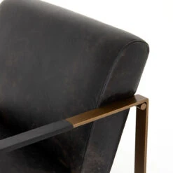 Jules Rialto Ebony Leather Chair -Famous Furniture Shop CIRD 26042 482 DET 5 56014.1671825805