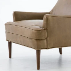 Danya Mid-Century Modern Taupe Leather Accent Chair -Famous Furniture Shop CKEN 103Y 08 DET 1 40732.1520362311
