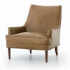 Danya Mid-Century Modern Taupe Leather Accent Chair -Famous Furniture Shop CKEN 103Y 08 PRM 1 81845.1525295753