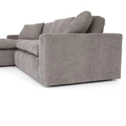 Plume Grey Upholstered Block Arm LAF Large Sectional Sofa 136" -Famous Furniture Shop CKEN 106 002 S2 DET 1 1 60834.1582597244