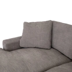 Plume Grey Upholstered Block Arm LAF Large Sectional Sofa 136" -Famous Furniture Shop CKEN 106 002 S2 DET 5 74194.1582597248