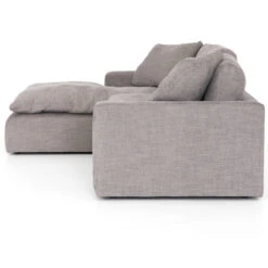 Plume Grey Upholstered Block Arm LAF Large Sectional Sofa 136" -Famous Furniture Shop CKEN 106 002 S2 SID 1 1 63716.1582597242