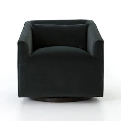 York Swivel Modern Velvet Smoke Chair -Famous Furniture Shop CKEN 10847 197 4 04492.1614709081