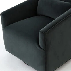 York Swivel Modern Velvet Smoke Chair -Famous Furniture Shop CKEN 10847 197 8 24530.1614709092