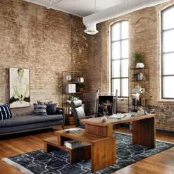 Kensington Charcoal Upholstered Double Chaise Daybed -Famous Furniture Shop CKEN 79G 029 ROM 1 15957.1550701737