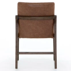 Alice Channel Tufted Chestnut Leather Dining Chair -Famous Furniture Shop CTOW 00101 672 BCK 1 03127.1582943999