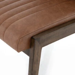 Alice Channel Tufted Chestnut Leather Dining Chair -Famous Furniture Shop CTOW 00101 672 DET 3 15905.1582944001