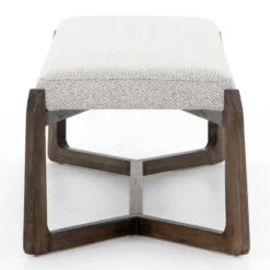Roscoe Pebble Grey Upholstered Bed End Bench 63" -Famous Furniture Shop CTOW 00301 1065P SID 1 57490.1637688791