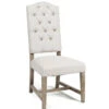 Ava Camelback Tufted Linen Dining Chair -Famous Furniture Shop Camelback sidechair1 47305.1645396826