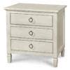 Country-Chic Maple Wood 3 Drawer Nightstand - White -Famous Furniture Shop Country Chic Maple Wood 3 Drawer Nightstand 1 83930.1452896627