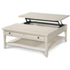 Country-Chic White Wood Square Coffee Table With Lift Top -Famous Furniture Shop Country Chic Maple Wood White Square Coffee Table with Lift Top3 26970.1453509882