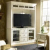 Country-Chic Maple Wood White TV Stand With Hutch -Famous Furniture Shop Country Chic Maple Wood White TV Stand with Hutch 1 65324.1453776729