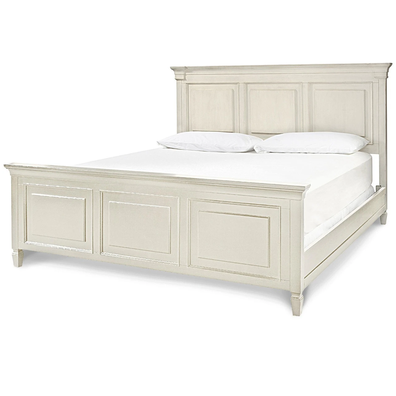 Country-Chic White Queen Size Bed Frame 4 Country-Chic White Queen Size Bed Frame - Image 2
