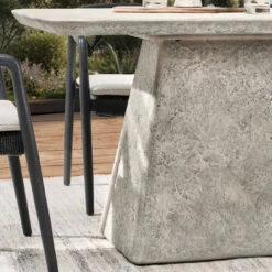 Clara Outdoor Concrete Dining Table 67" -Famous Furniture Shop DE6F6270 5058 447D 87F3 0422F6F60721 1 201 a 78227.1716301143