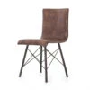 Diaw Distressed Brown Leather Dining Chair 2 Diaw Distressed Brown Leather Dining Chair -Famous Furniture Shop Diaw Distressed Brown Leather Dining Chair3 78360.1452562390