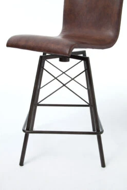 Diaw Distressed Leather Swivel Barstool -Famous Furniture Shop Diaw Distressed Leather Swivel Barstool4 72414.1452562898