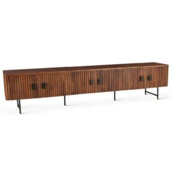 Valor 98" Plasma Cabinet Pecan Brown -Famous Furniture Shop E007410F 4EB9 4D39 971D E3254A18F272 1 201 a 74820.1715360816