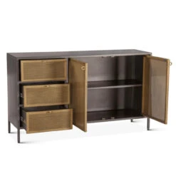 Brooklyn 55" Gunmetal And Brass Sideboard -Famous Furniture Shop E459CC5B 044A 4250 B6B5 B1DC62F48709 1 201 a 03593.1705595180